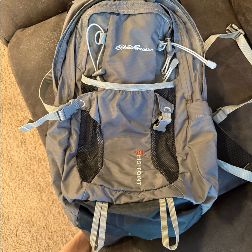 Eddie Bauer Blue and Gray Backpack